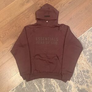 Fear Of God Essentials Plum Hoodie